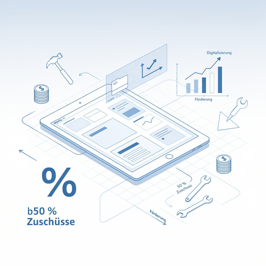 Titelbild: Fördermittel für Digitalisierung im Handwerk: Welche Zuschüsse gibt es?