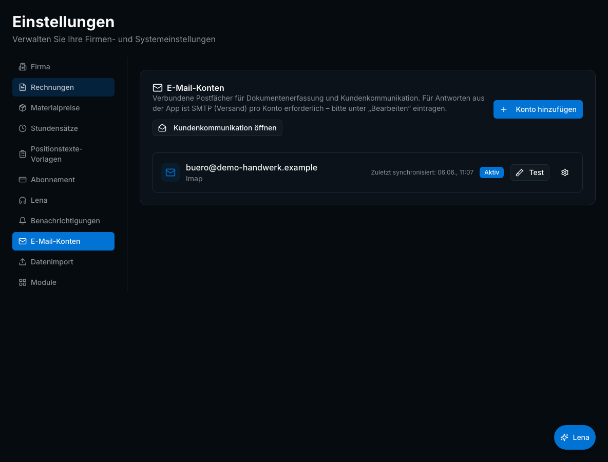 E-Mail-Integration in Bleno: Gmail & Outlook verbinden